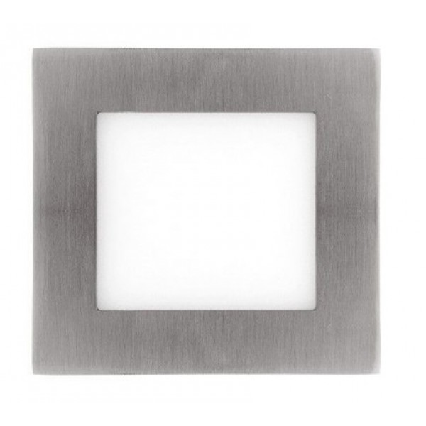 Downlight panel LED Cuadrado 120x120mm Niquel 7W 